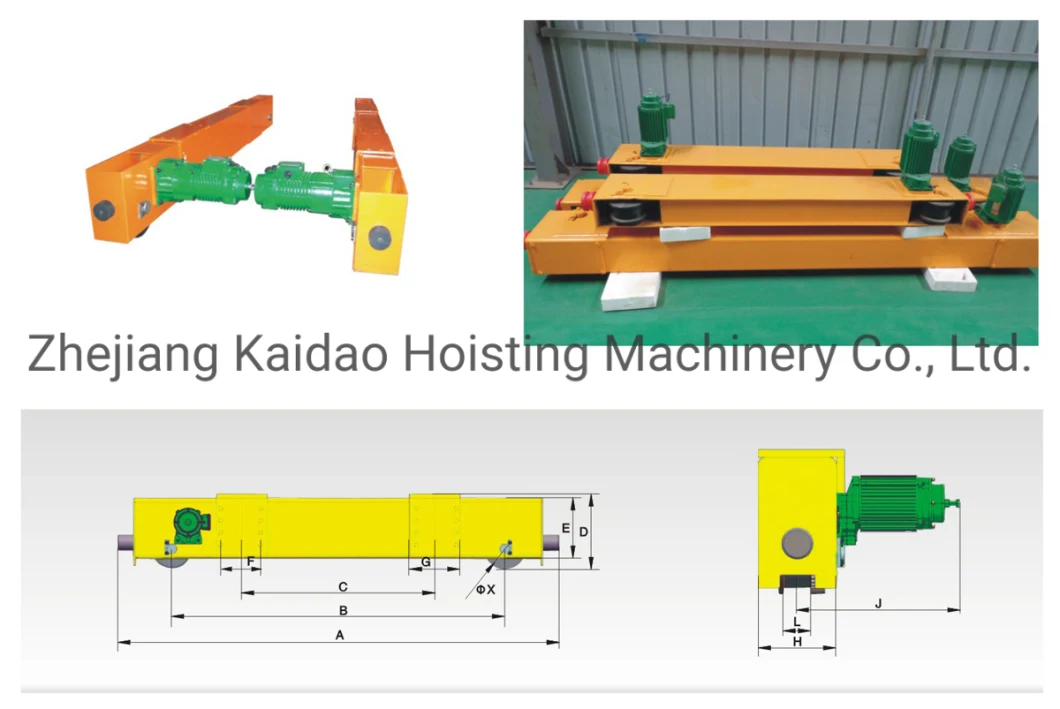 Elk 5 Ton High Performance Eot Crane End Carriage with Motor